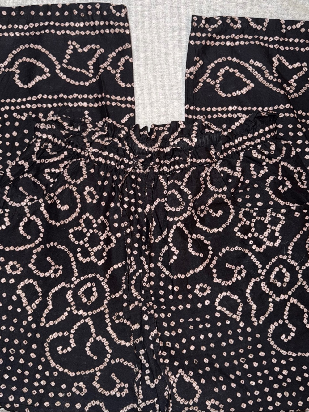 XiRENA Black & Cream Printed Wide-Leg Trousers
